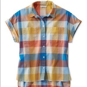 L.L. Bean Signature Madras Plaid Shirt